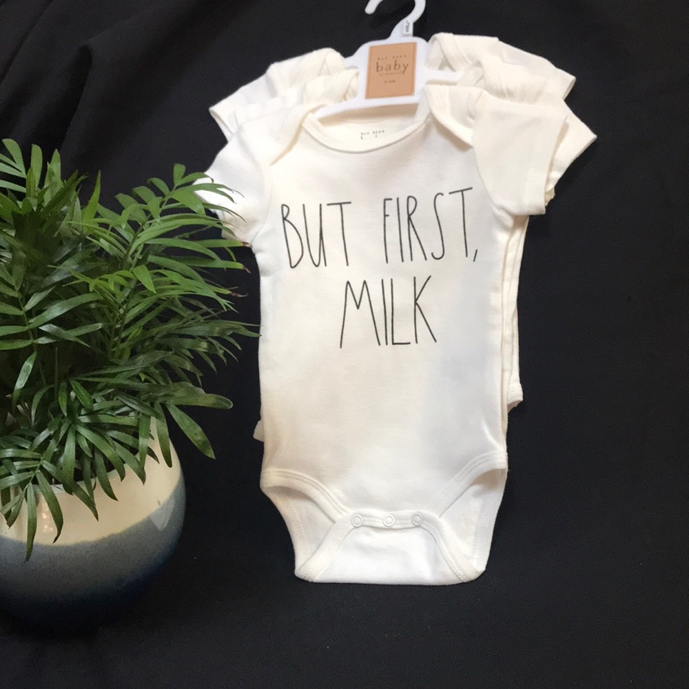 Rae Dunn Baby Onesie Set (3) HANGRY, SNUGGLE TIME
